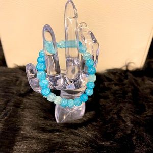 Cute Blue Beaded Bracelet